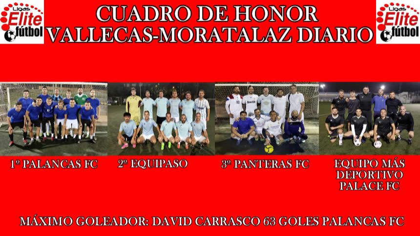 CUADRO DE HONOR. VALLECAS-MORATALAZ DIARIO